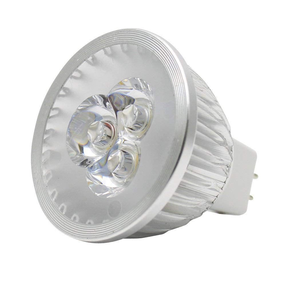 MR16 LED Bulbs MR16 3W LED Warm White Light Bulbs GU5.3 MR16 LED Bulbs 12V 3W LED Spotlight Bulbs for for Landscape Recessed Track Lighting,20W