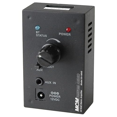 Compact 30 Watt Amplifier with Bluetooth Receiver