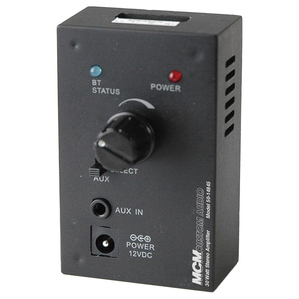 Compact 30 Watt Amplifier with Bluetooth Receiver