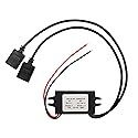 MEIRIYFA 12V to 5V USB Converter DC 12V to Dual 5V 3A USB Buck Converter Module Step Down Converter Reduced Voltage Regulator Module Car Power Adapter