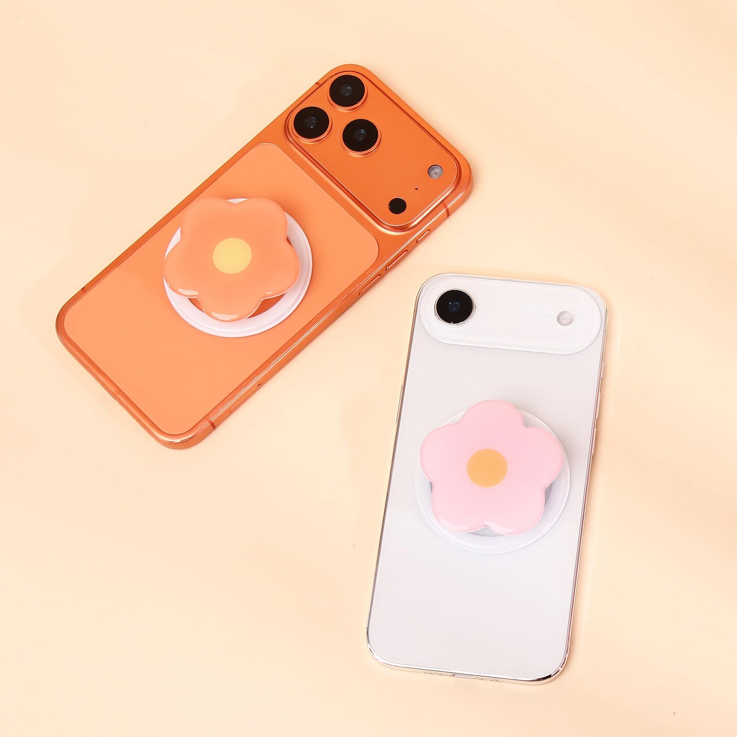 Magnetic Phone Grip Collapsible Cute Floral Series Hold Phone Grip Stand Include Adapter Ring for Smartphone Tablet Cell Phone Accessory Compatible