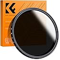K&F Concept 58mm Variable ND2-ND400 ND Lens Filter (1-9 Stops) for Camera Lens, Adjustable Neutral Density Filter with Microfiber Cleaning Cloth