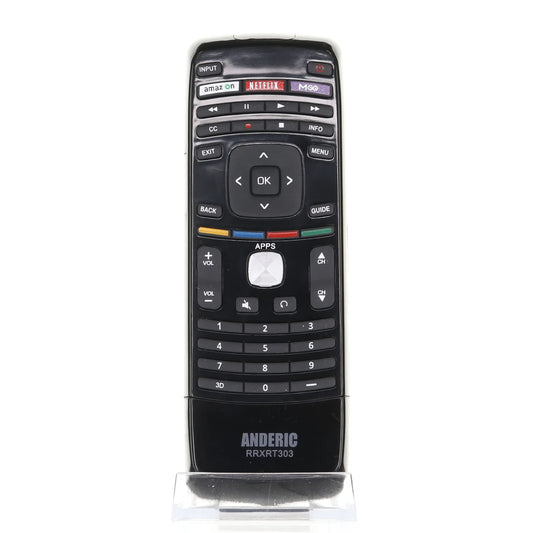 ANDERIC RRXRT303 with QWERTY for Vizio TV Remote Control