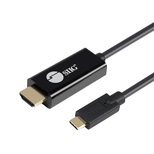 SIIG 6.6ft USB-C to HDMI Active Cable, HDMI 2.0 4K60 HDR, Portable for Windows & Mac laptops or Smartphone & Tablet, USB-C DP Alt Mode Required