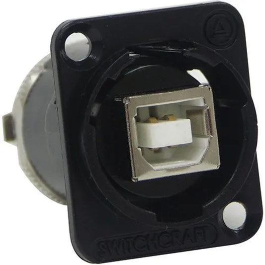 Switchcraft EHUSBBABXPKG USB-B to USB-A Panel-mount Connector