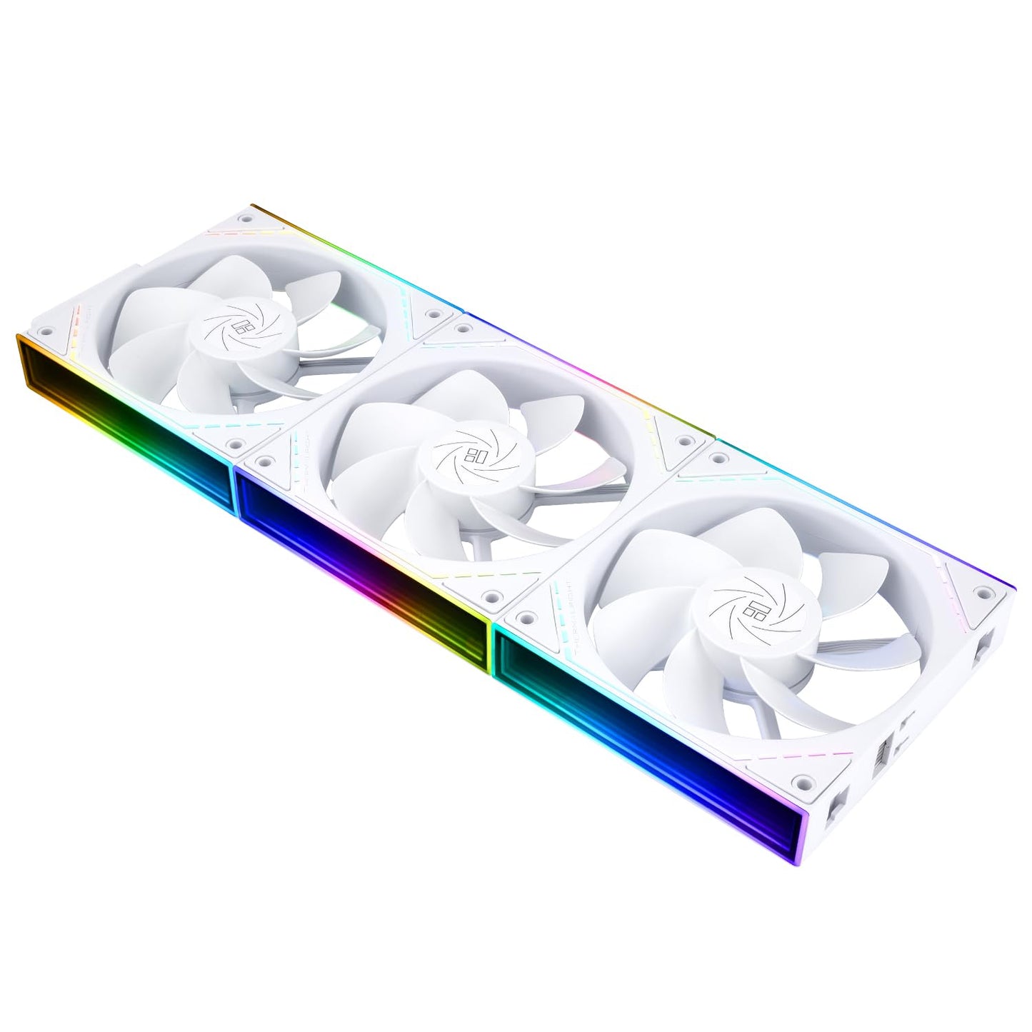 Thermalright TL-M12QRW X3 Case Fan Wireless Splicing CPU Cooler Comes with ARGB Mirror Light Effect,PC PWM Silent Cooling with 1500RPM Speed,Building