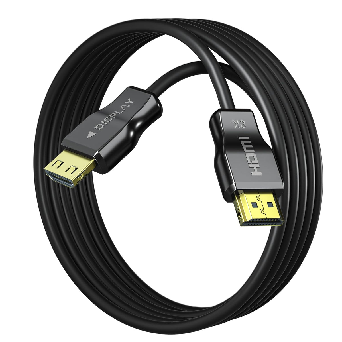 YSerendept 8K Fiber Optic HDMI Cable CL3 Rated(50ft),48Gbps Long HDMI 2.1 Cable[8K@60Hz,4K@120Hz] with Lock Connector,Compatible with TVs,Displays,Desktop,Laptops,Projectors,Gaming Consoles