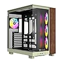 Thermaltake View 380 XL WS ARGB; Mid Tower Chassis; Side Wood Trim; 4x120mm ARGB Fans Included; 420mm GPU Clearance; ATX/mATX/mITX; Hidden Connector