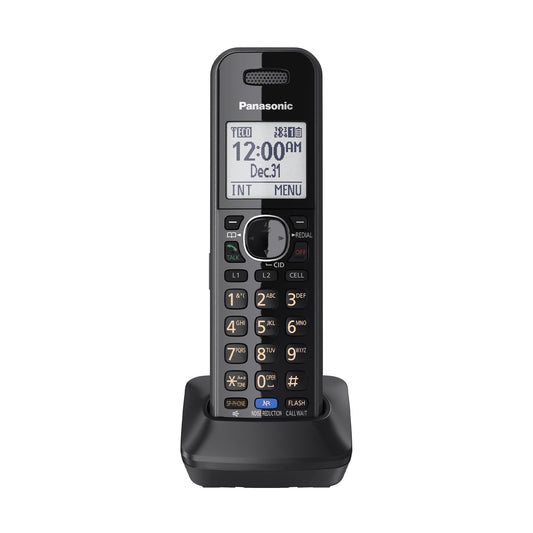 Panasonic DECT 6.0 Plus Cordless Phone Handset Accessory Compatible with 2-Line Cordless Phones KX-TG95xx Series Business telephones, Headset Jack