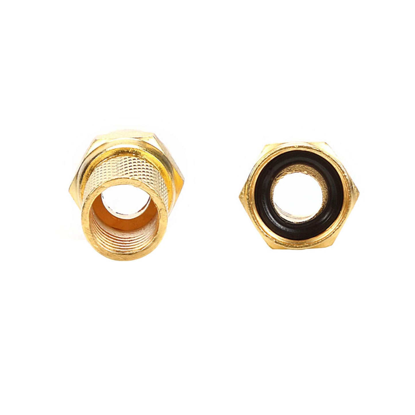 TLS.eagle RG6 Compression F Type Gold Plated Connector Twist on Coax Cable Adapter Pack of 10