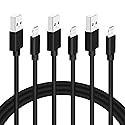 Black iPhone Charger Cable, 3-Pack 3FT MFi Certified Fast Charging Cord Data Sync Lightning to USB-A Cable Compatible with iPhone14/13/12…