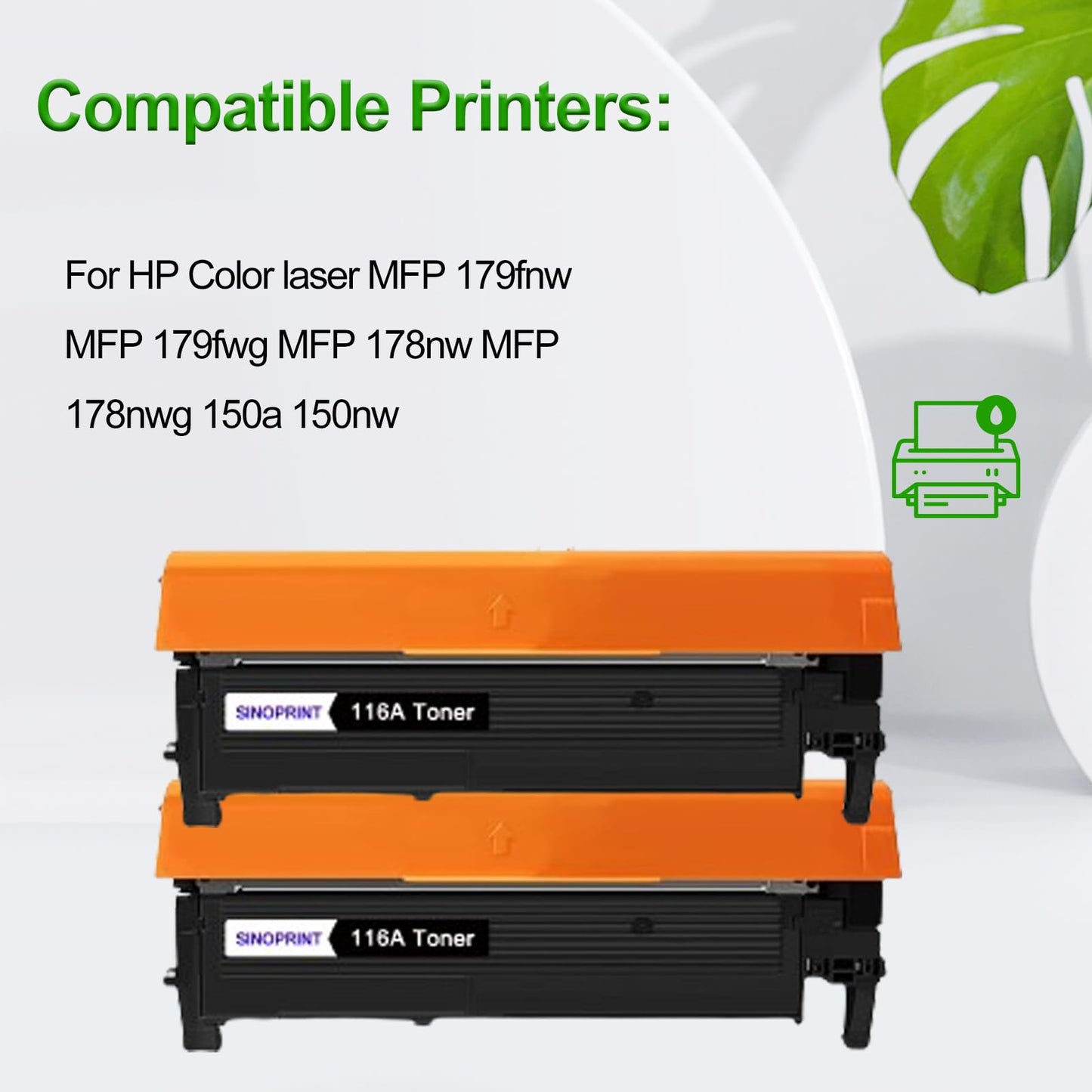 SINOPRINT 116A Compatible Toner Cartridges Replacement for HP 116A Black W2060A for HP Laser MFP 179fnw MFP 178nw 150a 150nw 179 178 150 Printers