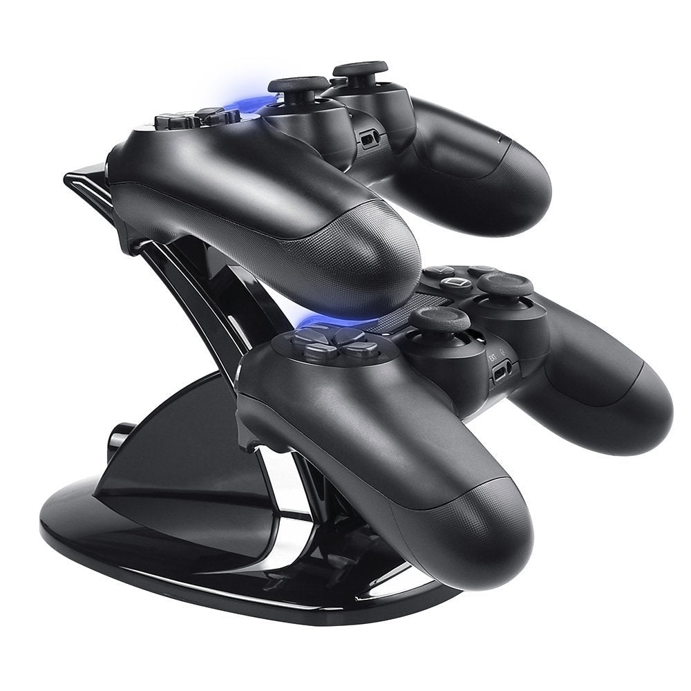 Controller Charger Dock Station for PS4, Controller Charger for PlayStation 4 - Fast Charging Station for 2 Controllers, Replacement Charging Dock