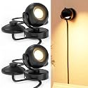 Sunco Spot Lights Indoor, LED Uplighting Ceiling Spotlight Fixtures, Plant Light Décor, 300 LM, 3W, Selectable CCT 2700K/4000K/5000K, 50000 Lifetime