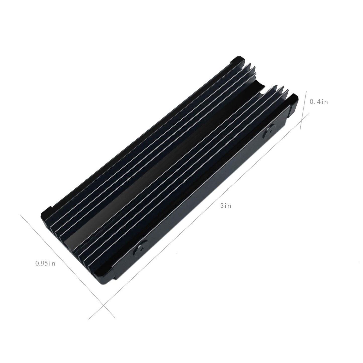 M.2 NVMe Heatsink, 2280 SSD Heat Sink for Single/Double Sided With Thermal Silicone Pads for PC/PS5 PCIE or SATA SSD (2PCS)