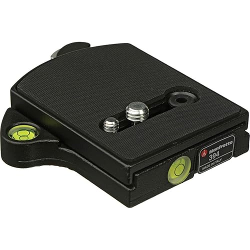 Manfrotto 394 RC4 Low Profile Rectangular Rapid Connect Adapter with 410PL Plate -Black