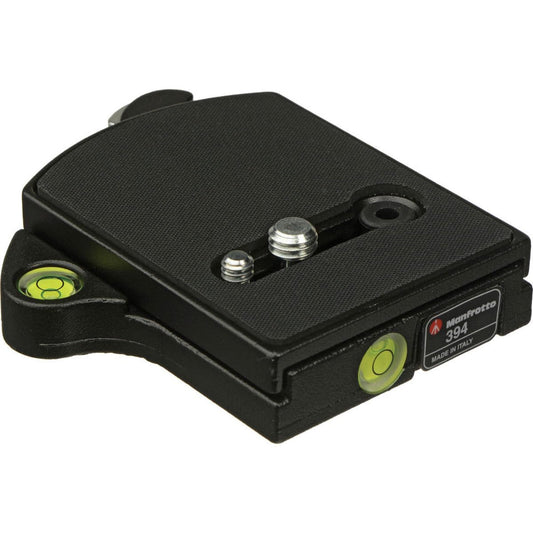Manfrotto 394 RC4 Low Profile Rectangular Rapid Connect Adapter with 410PL Plate -Black