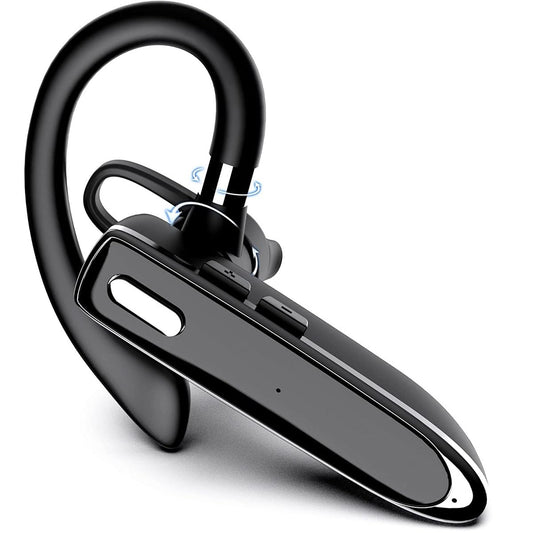 WJBCNEENT Single Ear Business Earbuds, Wireless Bluetooth Headphone with Mic, 80 Hours Standby Time Bluetooth 5.3 Earpiece for Truck/Car Driving (No