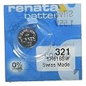 2 Pcs 321 Renata Silver Oxide 0% Mercury Electronic Batteries SR616SW