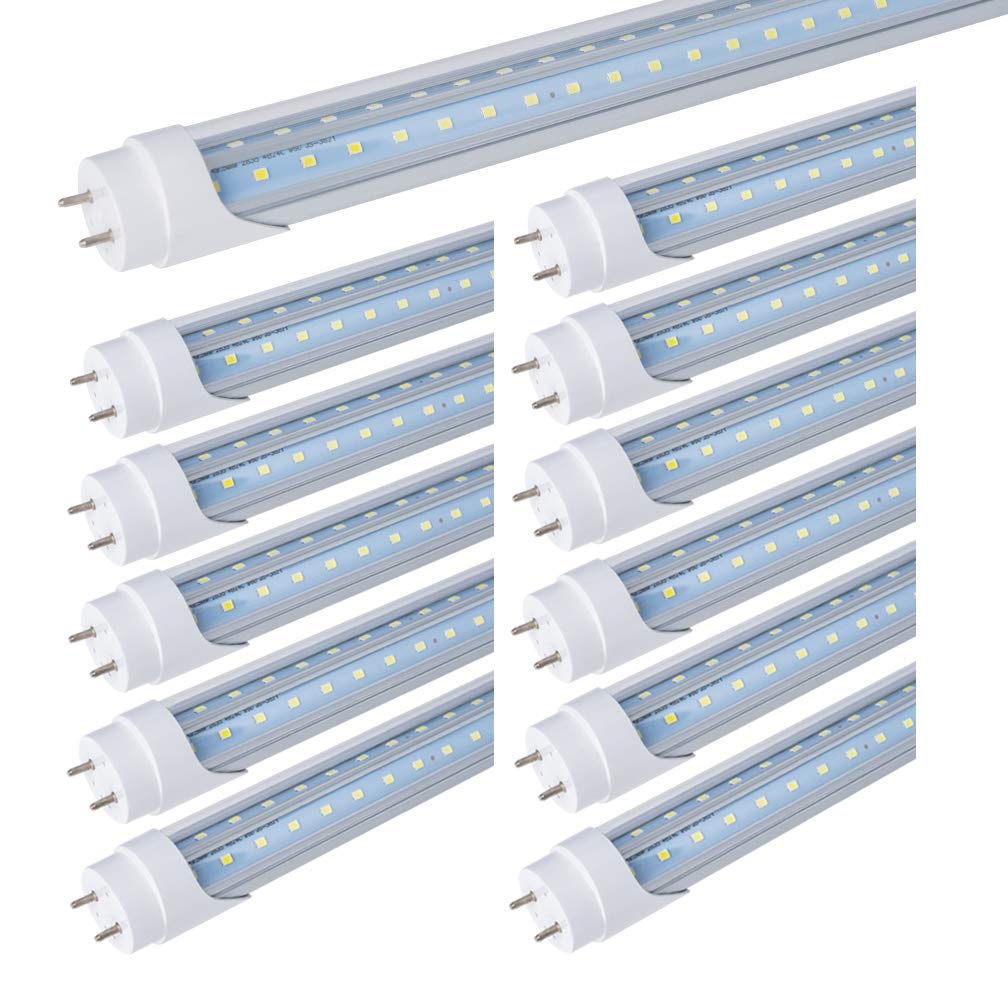 signmark 12 Pack 4FT 40W T8 LED Tube Light Bulb G13 Base 6000K Daylight White Ballast Bypass 4 Foot Garage Warehouse Shop Light Replacement for T10