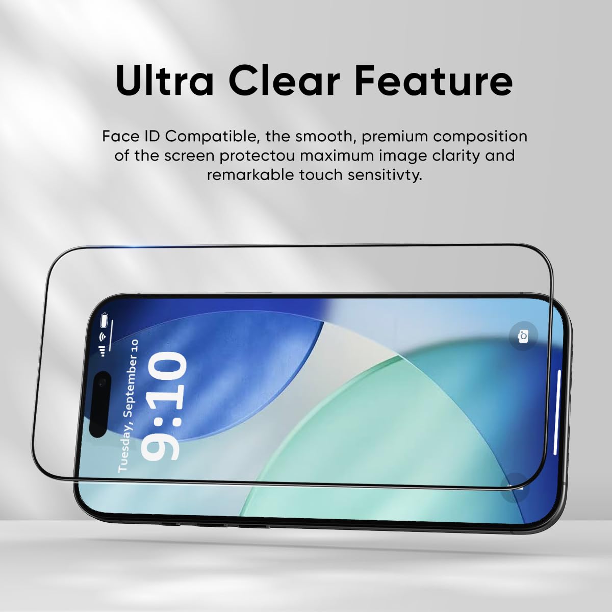 FLOLAB NanoArmour ONETIME 2 Pack for iPhone 17 Pro Screen Protector, Tempered Glass, Ultra Clear, InfinityEdge-to-Edge, Easy Install, Dust-Free