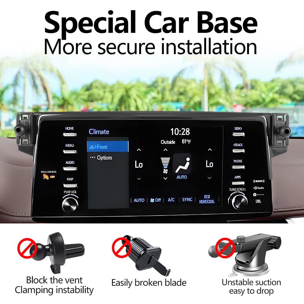 JIEZMO Car Magnetic Phone Mount for Toyota Sienna 2021 2022 2023 2024 Auto Interior Accessories Best Cellphone Holder Mobile Cradle Cell Phones