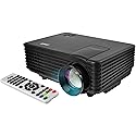 Pyle Portable Video-Projector Full HD with Remote - Home Theater-Projector Tv Digital Movie-Projector - 1080p Support 80" Led-LCD-Display USB/HDMI