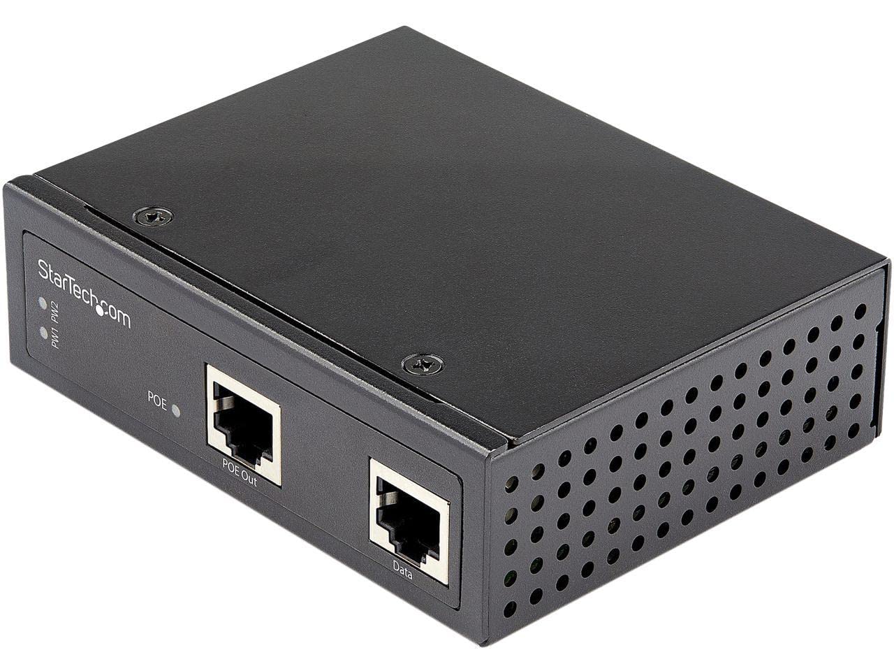 StarTech Industrial Gigabit PoE Injector, TAA, Speed (POEINJ1G90W)