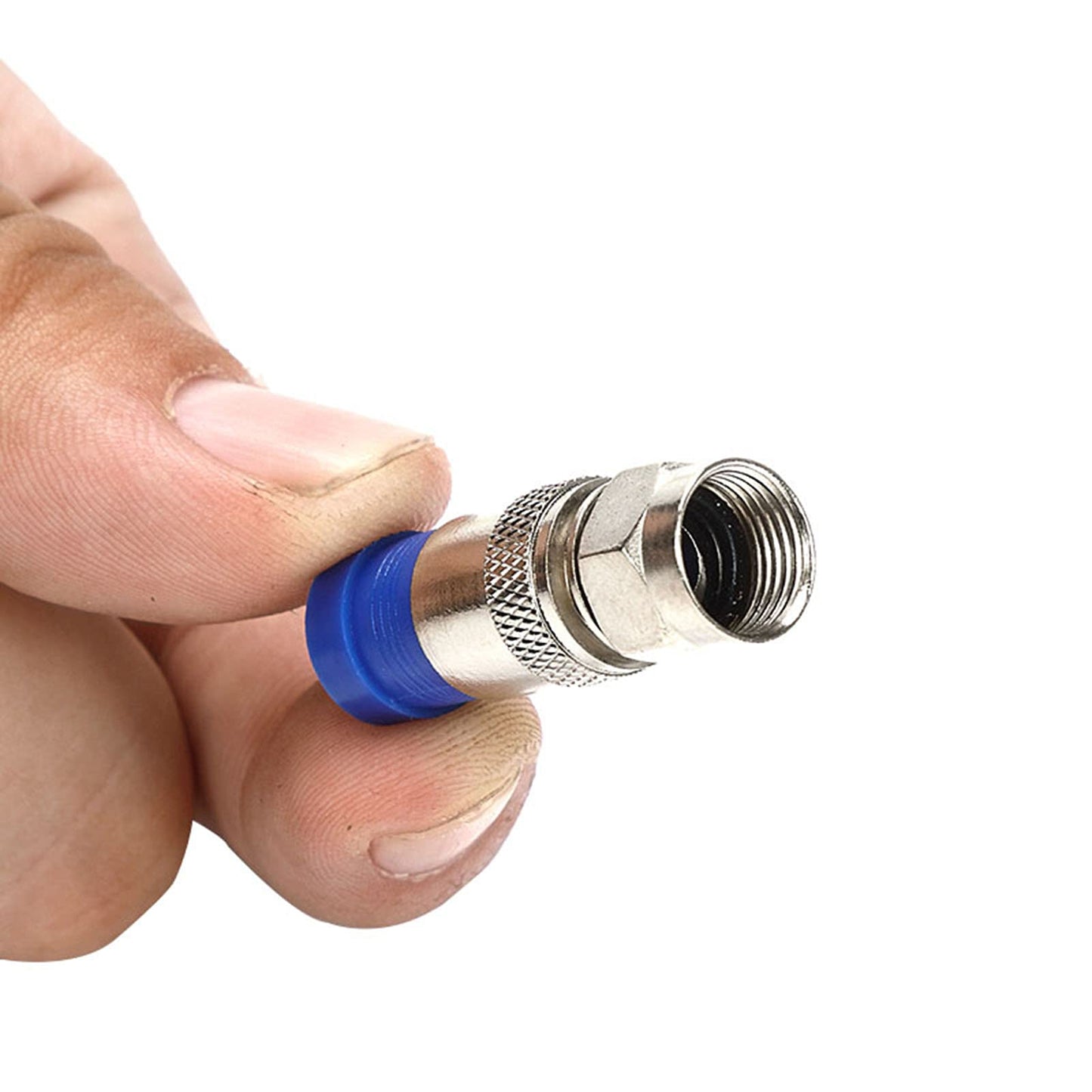 TLS.Eagle RG6 Compression F Type Straight Antenna Cable Connector Coax Adapter Pack of 20