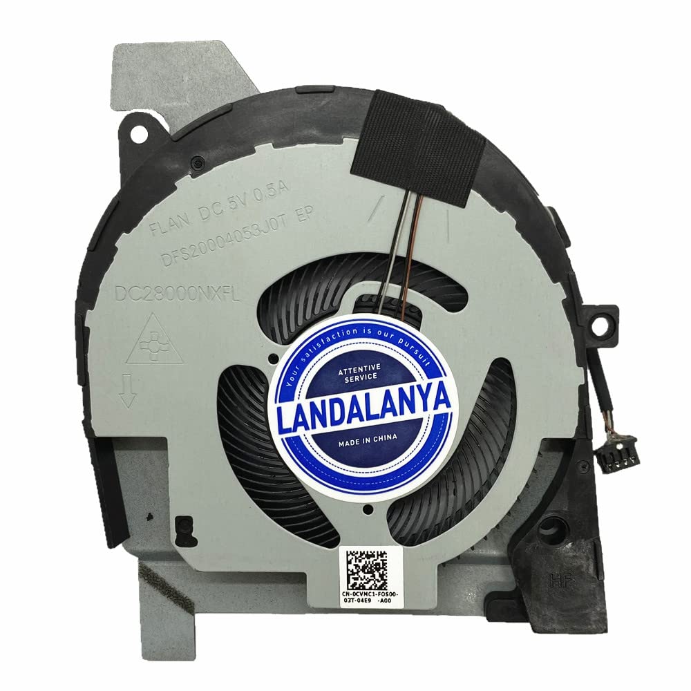 Landalanya Replacement New Cooling Fan for Dell Latitude 5501 15-5511 Precisio-n 15-3551 3541 P/N: 0CVMC1 CVMC1 DC28000NXSL DFS20004053J0T
