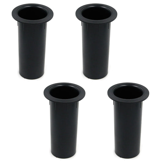 Geesatis 4 pcs Speaker Port Tubes 4.72" x 2" ABS Speaker Box Bass Air Port, Black