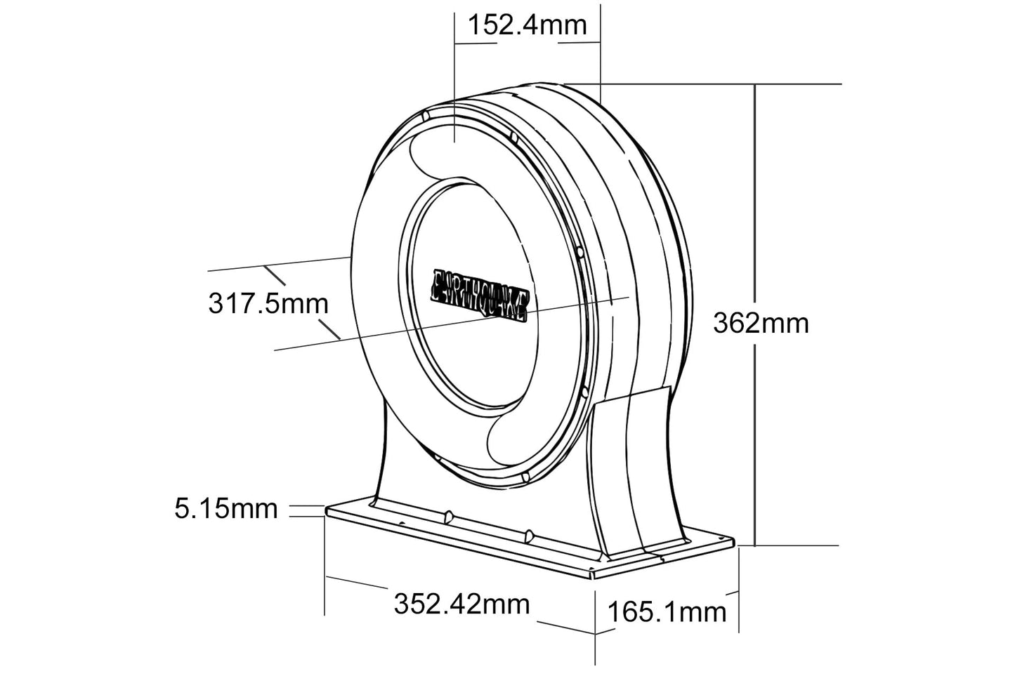 EARTHQUAKE Sound PUMP-12 Dual 12-Inch Horn Loaded Passive Bass Radiator Module for Home and Car Subwoofer Enclosures