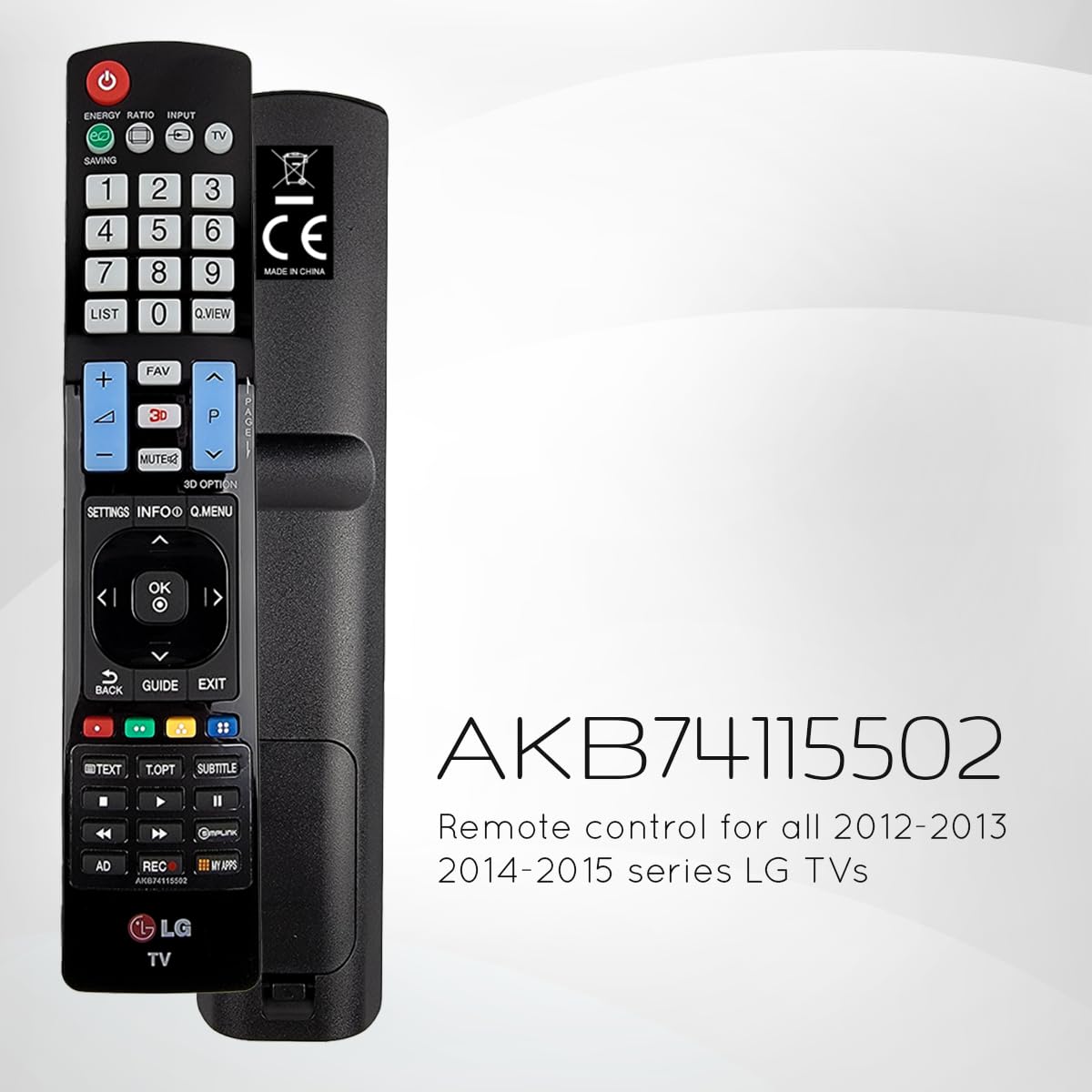 LG TV Remote Control - Compatible with LG Smart TVs 2012-2015 Series
