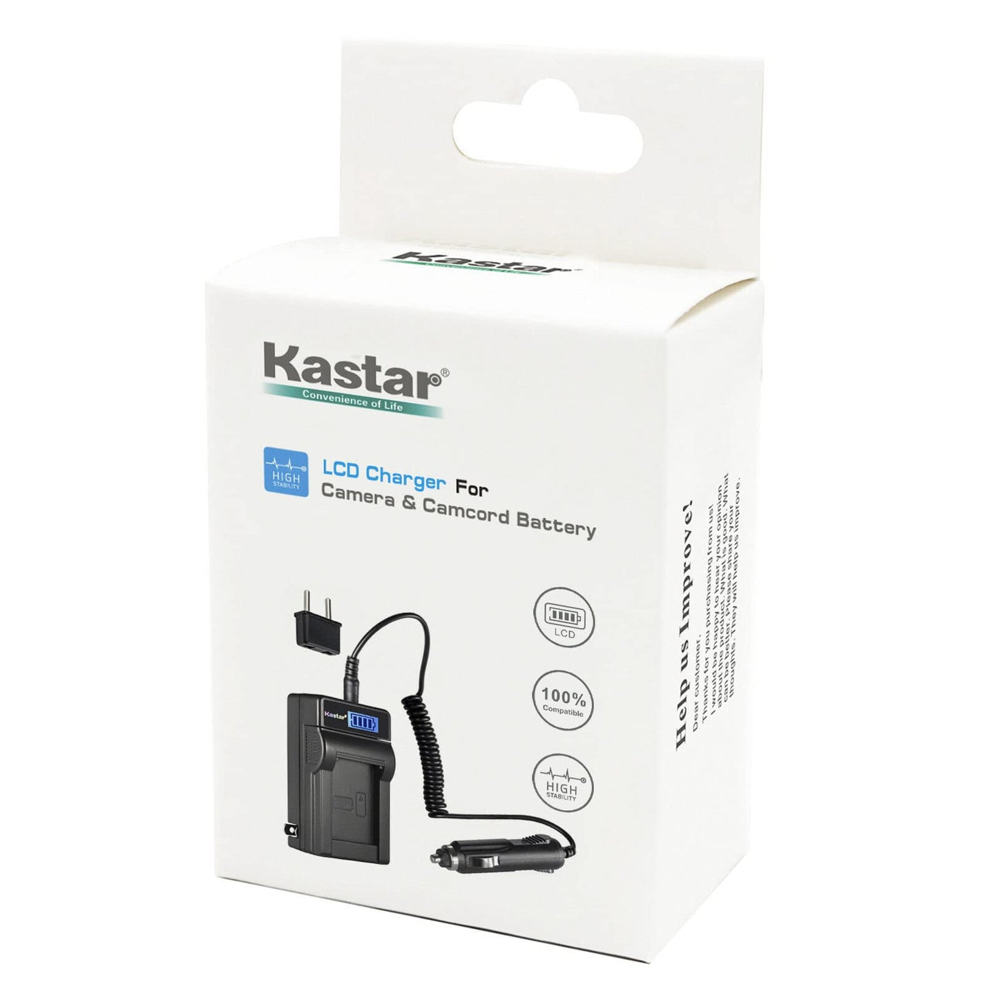 Kastar BP-DC10 LCD AC Battery Charger Compatible with Leica BP-DC10 BP-DC10-E BP-DC10-U Battery, Leica BC-DC10 Charger, Leica D-Lux 5, Leica D-Lux 6