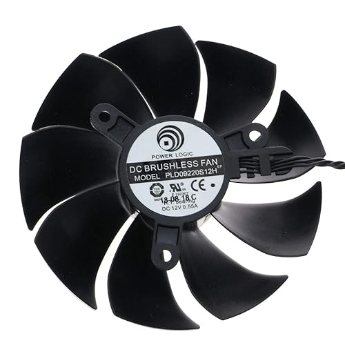 Right Cable 8.5cm Graphics Card Cooling Fan for EVGA RTX 2060 2070 2080 2080ti 4pin 12V PLD09220S12H