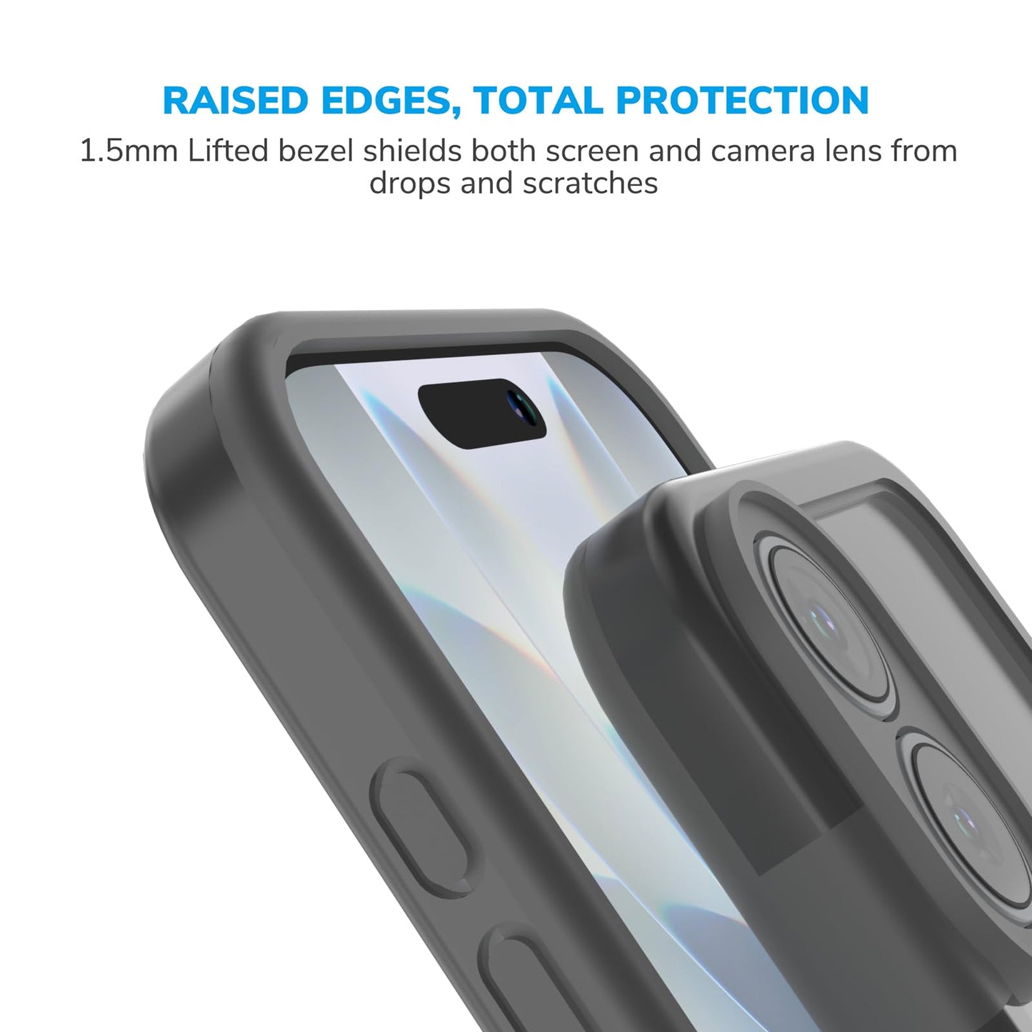 Wuwedo Bumper Frame Case for iPhone 17, 6.3" 2025 Black