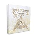 Stupell Industries Rotary Telephone Fashion Brand Gold Glam Design, Designed by Ziwei Li Wall Art, 30 x 30, Canvas