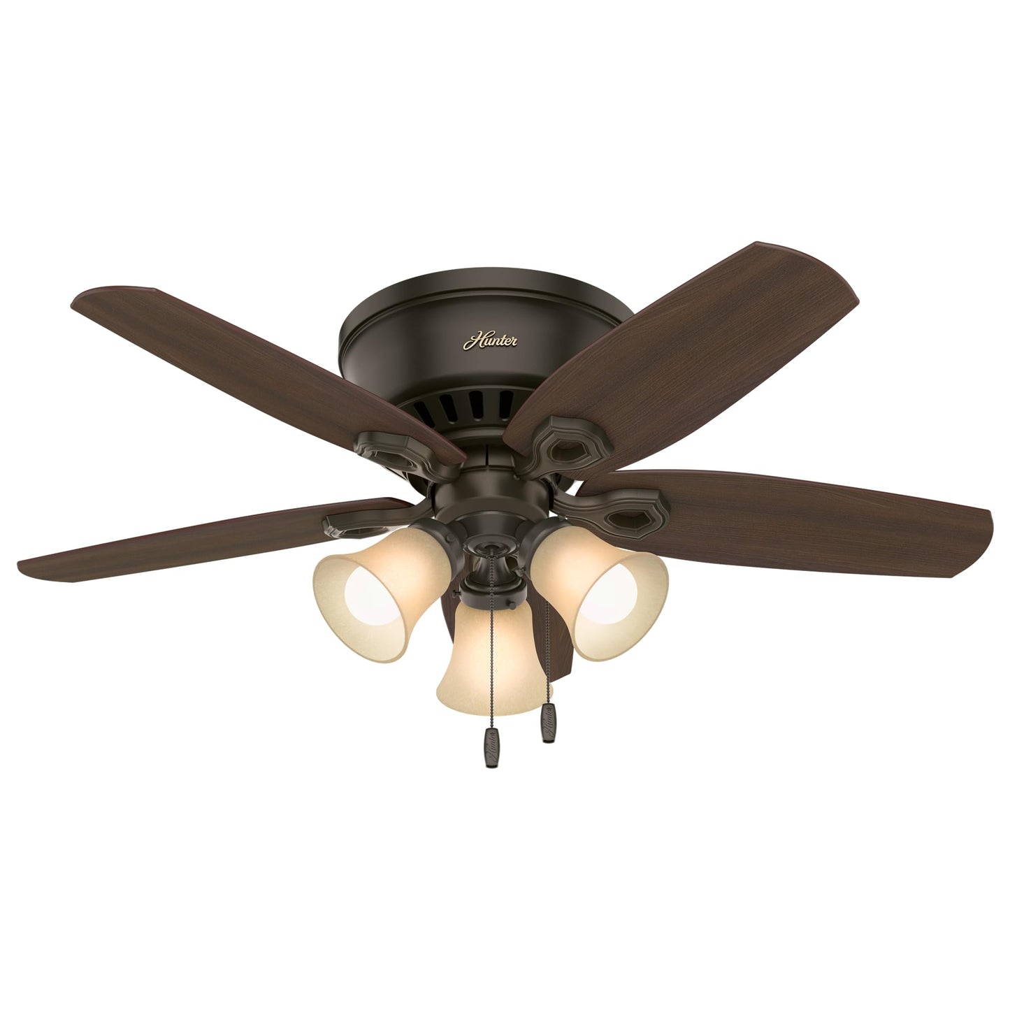 Hunter Builder, Indoor, Ceiling Fan, with LED Lights, 42 inch, New Bronze