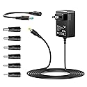 Basicvolt 9V 3A 2.5A 2A 1A AC DC Power Adapter 27W 9V 3000mA 2500mA 2800mA Power Supply Cord Wall Charger for 9 Volt Electronics 3Amp Max