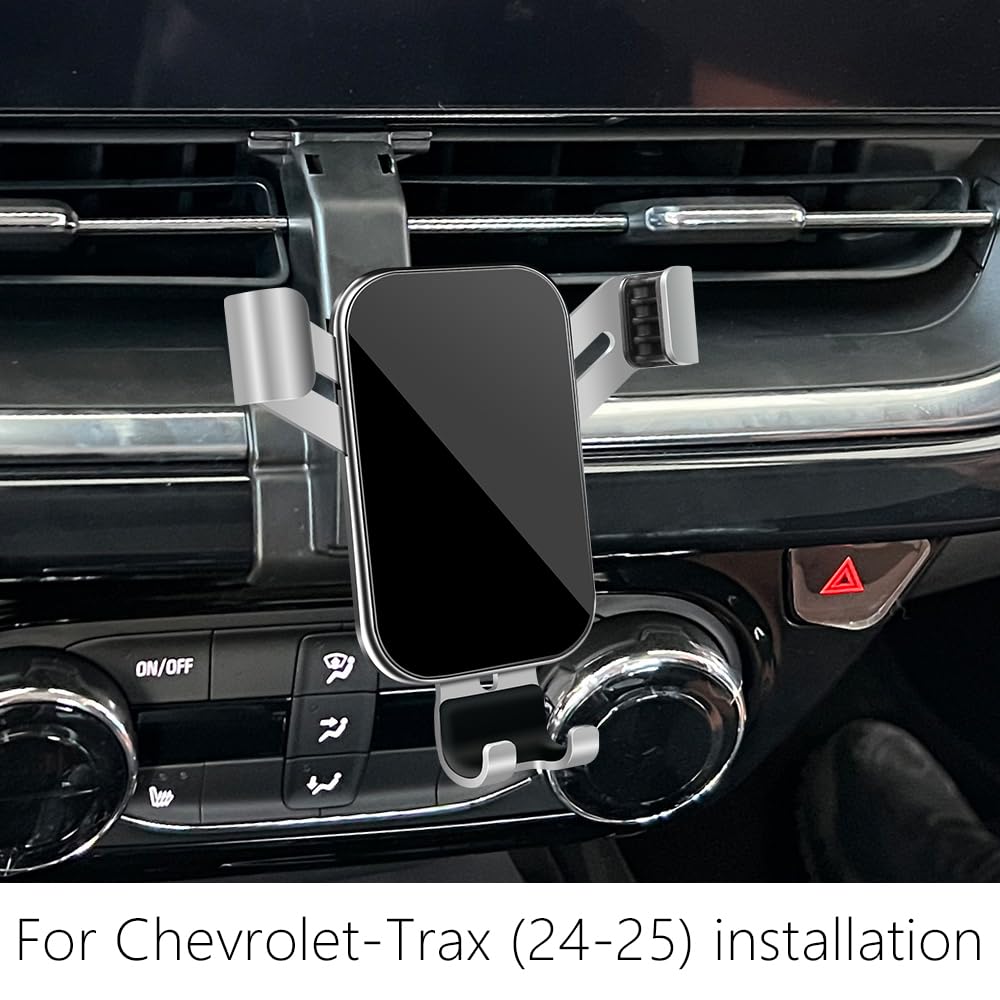 LUNQIN Car Phone Holder for Chevrolet Chevy Trax 2024 2025 2026 Auto Interior Accessories Best Cell Phones Mount Cellphone Mobile Cradle Charging