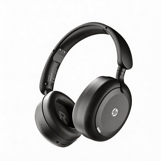 HP H231A Bluetooth Noise Cancelling Over-Ear Headphones with 54H Battery, Built-in Mic for Calls, Lightweight Wireless Headset for Work, Travel