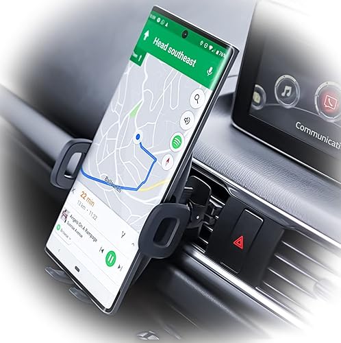 ENCASED Vent Mount Phone Holder for Car, Secure Case-Friendly Grips (Compatible with iPhone/Samsung Models)