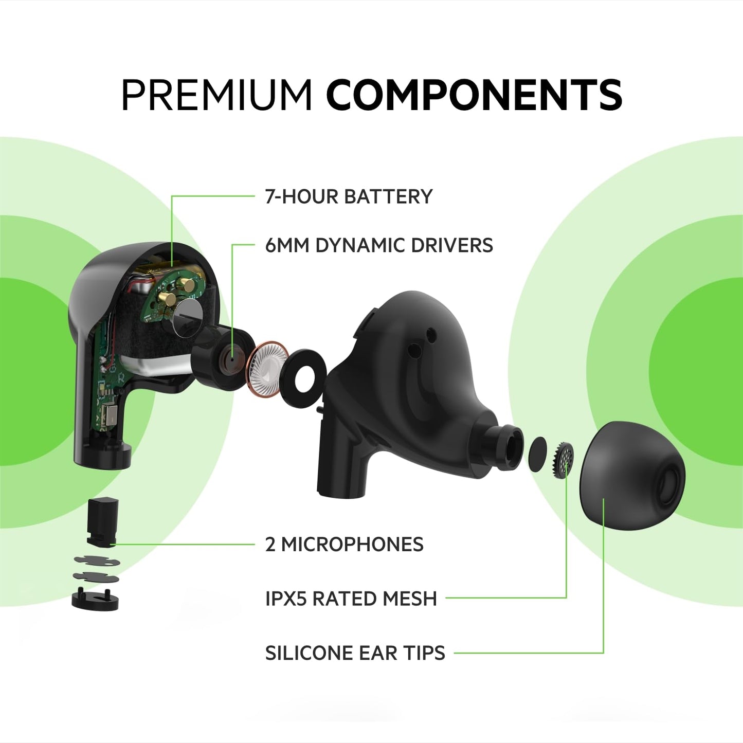 Belkin SoundForm Rise True Wireless Ear Buds with Wireless Charger Case, Dual Microphone, IPX5 Water Resistant Earbuds, Bluetooth Headphones…