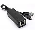 ANVISION Active 48V to 5V 2.4A PoE Splitter Adapter with Micro USB Plug, IEEE 802.3af Compliant, for Tablets, Dropcam or Raspberry Pi, IPC, IP Camera