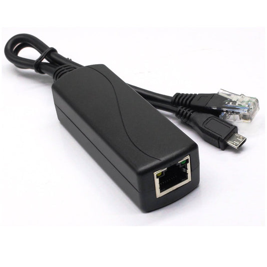 ANVISION Active 48V to 5V 2.4A PoE Splitter Adapter with Micro USB Plug, IEEE 802.3af Compliant, for Tablets, Dropcam or Raspberry Pi, IPC, IP Camera