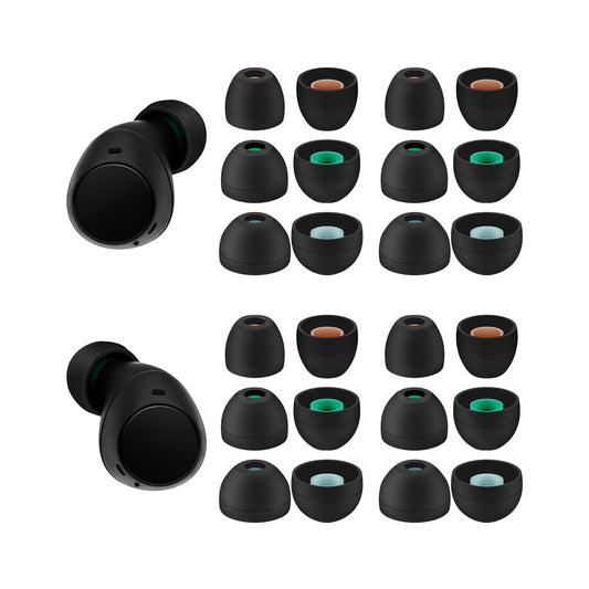 Klowcok Replacement Silicone Ear Tips for Sony WF-C700N / WF-C710N / WF-C510 / WF-C500 Wireless Earbuds, Compatible with Sony WI-C100 /WI-C200