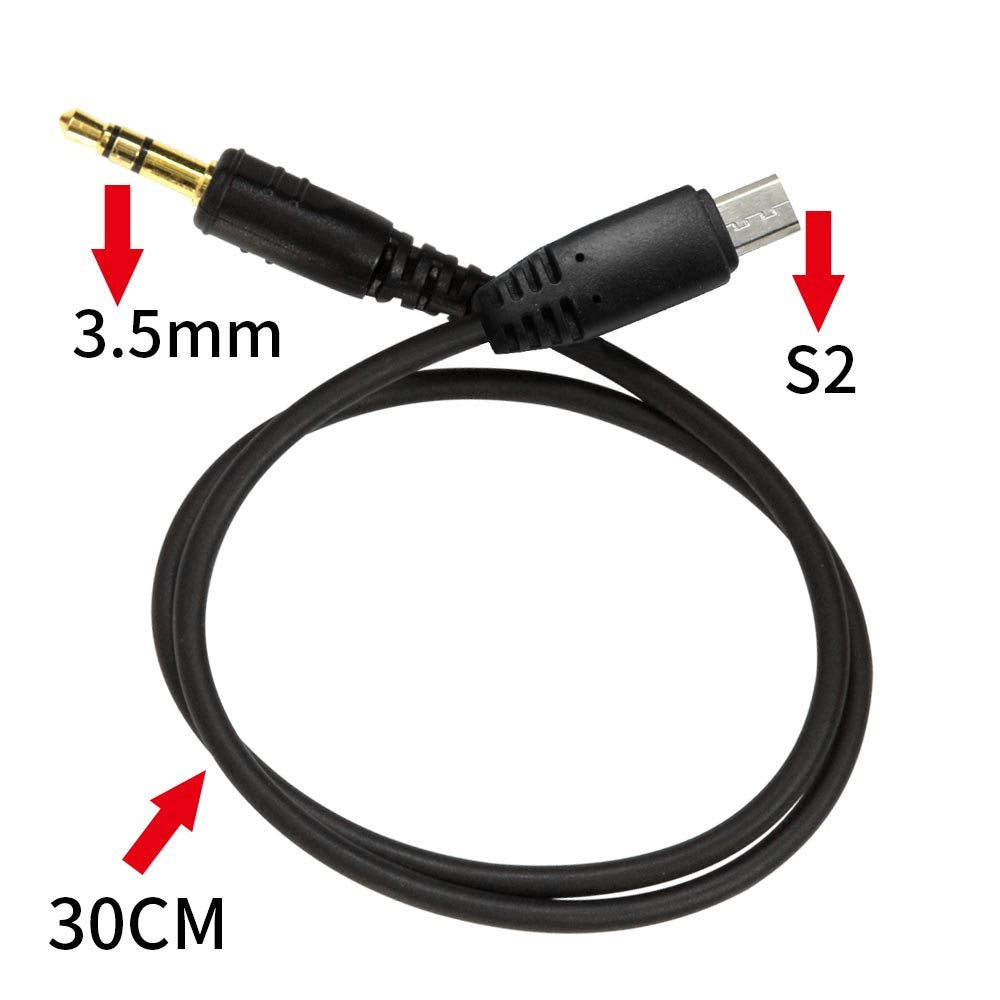 Pixel 3.5mm-S2 Camera Shutter Connecting Cable Cord Compatible for Sony Rebel PowerShot Pentax Samsung Sigma Cameras Compatible with Pixel Shutter