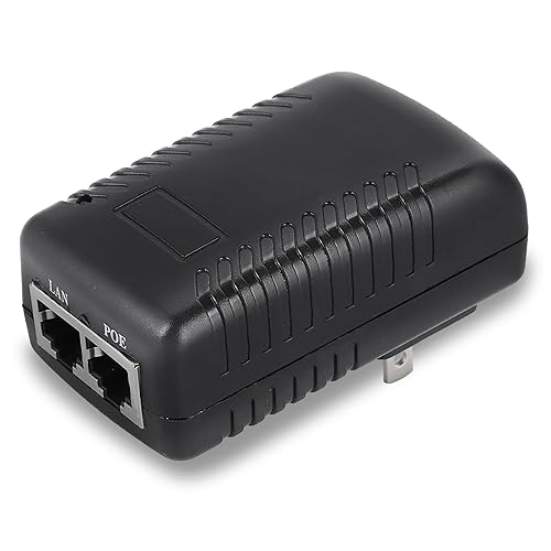 Sonew 48V/0.5A POE Power Supply Injector Ethernet Adapter PoE Wall Plug Injector for IP Voip Phones, Cameras and More(US Plug)