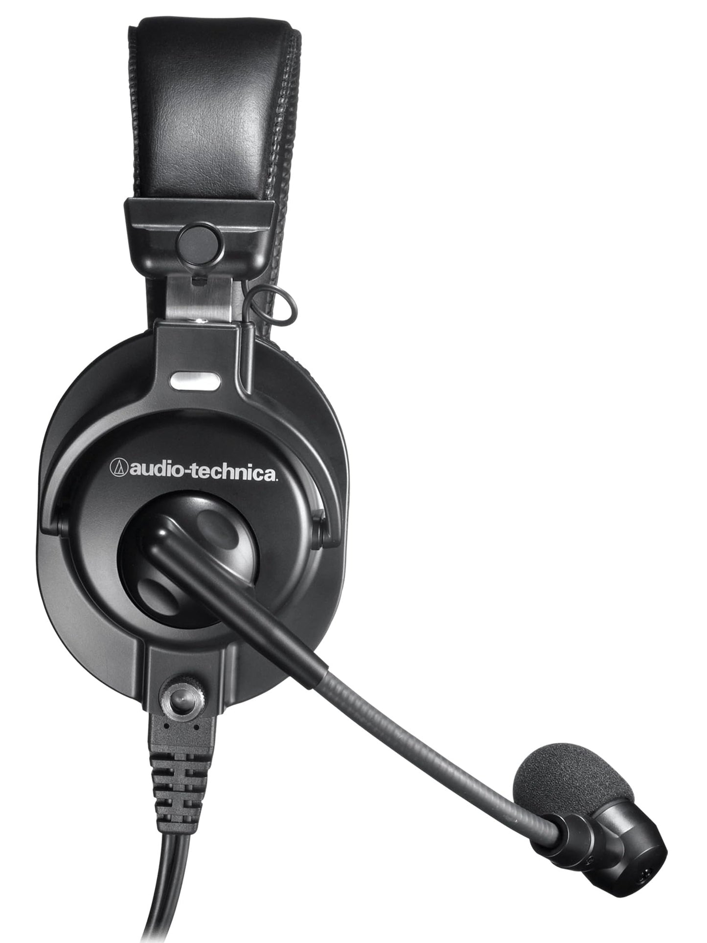 Audio-Technica BPHS1 Broadcast Stereo Headset - Black Bundle with Case, Stand, XLR Cable, and Austin Bazaar Polishing Cloth