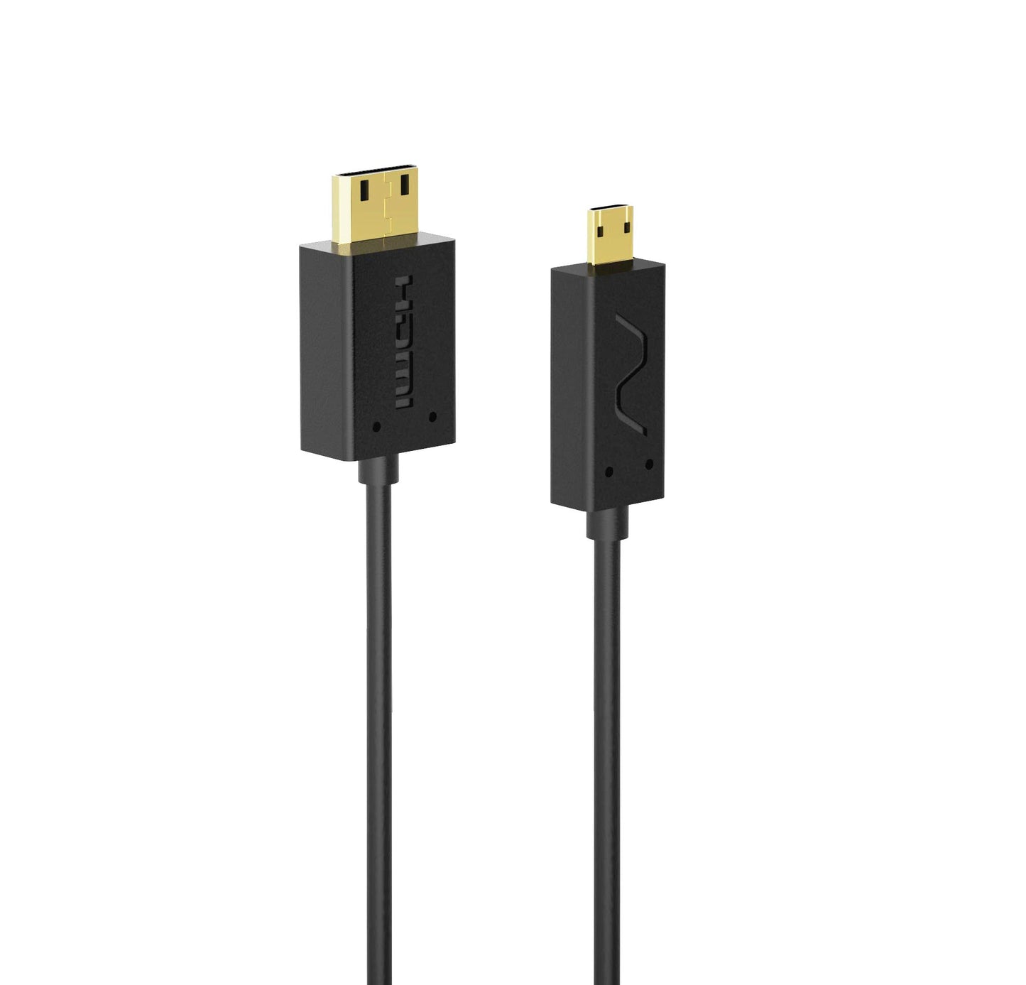 Nanosecond Extreme Slim 2.6’ Micro HDMI to Mini HDM Cable -World’s Thinnest & Most Flexible HDMI Cable (2.6FT /0.8m) High-Speed Supports Full 1080P